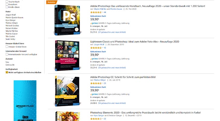 Amazon-Suchanfrage-photoshop-buch